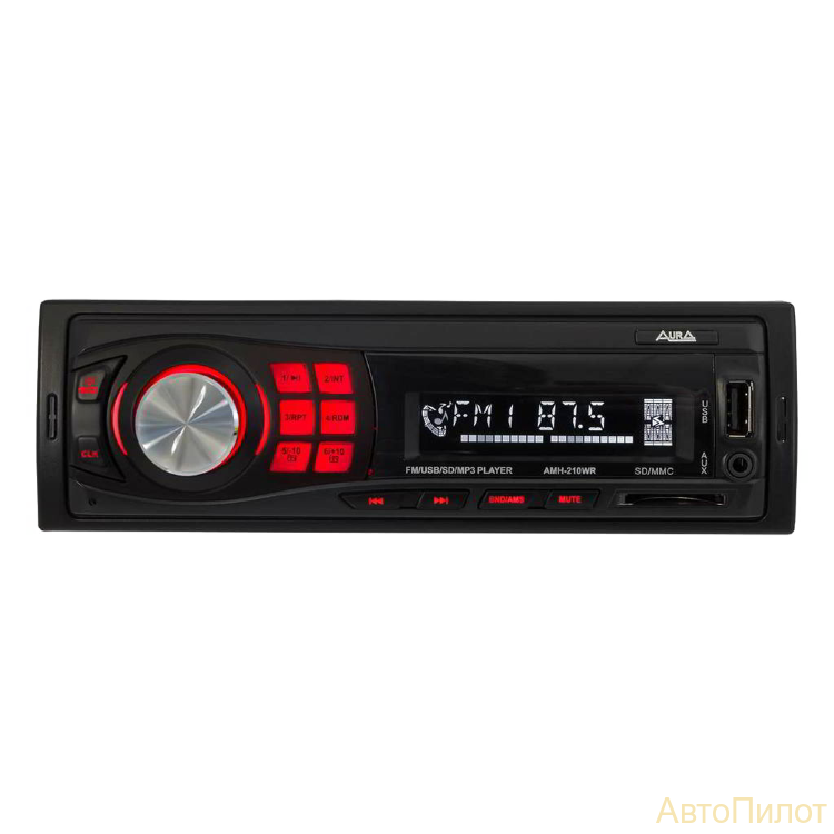 Автомагнитола AurA AMH-210BT, USB-ресивер, Bluetooth