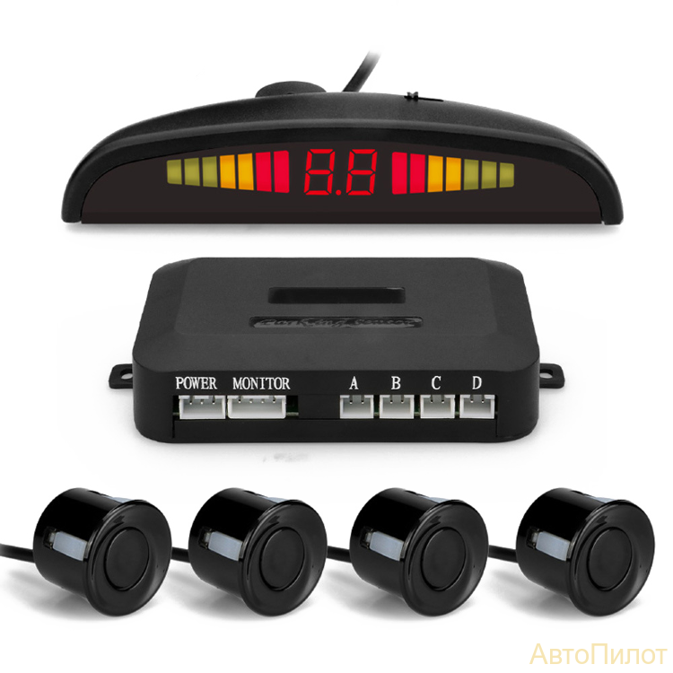 Парковочный радар Takara TPS-220, 4 датчика, черный