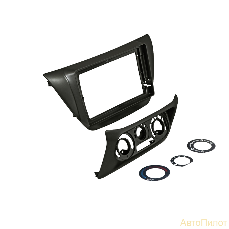 Рамка Incar RMS-FC807 Mitsubishi Lancer 9 2000-2010 BLACK с переносом климата 9"'